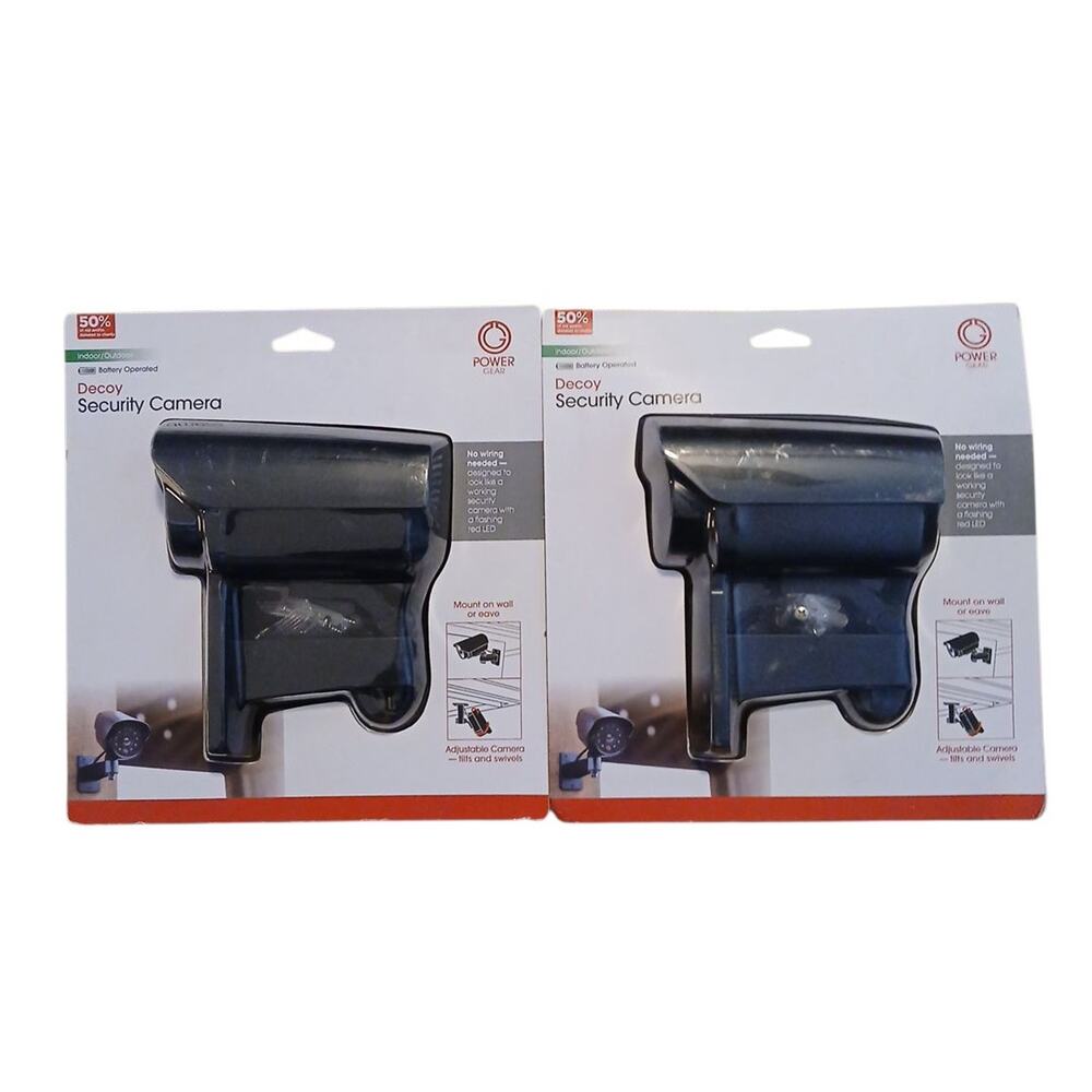 Power Gear Interior Exterior‎ Simulated Decoy Security Camera 40661 Two (2) Pack